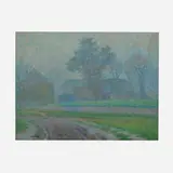 Co Breman, Mistige Dag in Blaricum, 1899, oil on panel
