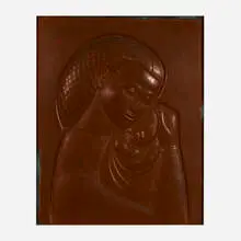 Beryl Wynnyk, Mother and Child, 1939, copper plaque