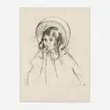 Mary Cassatt, Sarah Wearing Her Bonnet and Coat, c. 1904, lithograph on Ingres D’Arches