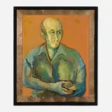 Humbert Howard, Old Me, 1955, oil on canvas in artist's frame