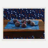 John Stuart Ingle, Six Beets, Starry Sky, 1996, gouache on paper