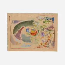 Composition #2 by Arthur Beecher Carles, oil on paper, sold May 2022