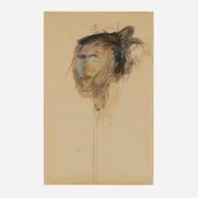 Nathan Oliveira, Untitled, 1957, pastel and gouache on paper