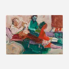 Theophilus Brown, Untitled, 1961, oil on paper laid to board