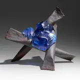 Untitled (Fusion) by Claire Falkenstein, c. 1975, welded copper, fused glass, sold May 2022