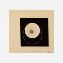 Ella Bergmann-Michel, Archimedes eins (Archimedes I), 1928, ink and gouache on paper laid to board