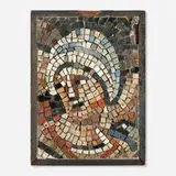 Ravenna Mosaic, Replica of Head of Lot's Wife at Santa Maria Maggiore, Rome, c. 1952, glass and stone tesserae