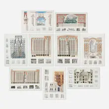 Richard Haas, Architectural Facades 1976-1986, 1989, screenprint in colors on BFK Rives