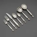 Georg Jensen, Acanthus flatware service, model 180