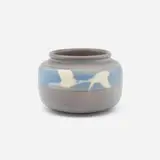 Banded Vellum bowl with flying geese by Edward Diers for Rookwood Pottery, sold May 2025