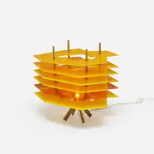 Jorge Pardo, Subscription table lamp, 2003, acrylic, plywood
