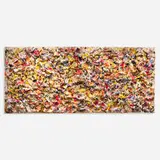 Arman, Door to Confusion, 1993, acrylic, paint tubes and caps on canvas