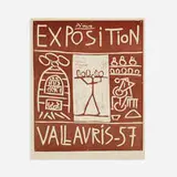 Exposition Vallauris by Pablo Picasso, 1957, linocut on wove paper, sold Feb 2016