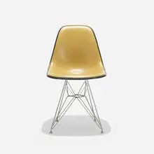 Charles and Ray Eames, DSR-1, 1950 / 1975, molded fiberglass, Naugahyde, zinc-plated steel, rubber, plastic