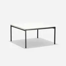 Florence Knoll, T Angle coffee table, 1952, enameled steel, laminate