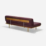 daybed, model 5088 by George Nelson & Associates, c. 1950, upholstery, birch, enameled steel, sold Feb 2016
