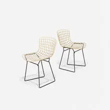 Child's chairs, pair by Harry Bertoia, 1955, enameled steel, sold Feb 2016