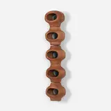 Malcolm Leland, wall-mounted lantern, c. 1961, terracotta, steel