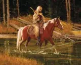 John Demott, He Leaves No Trail, Oil o board