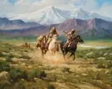 Roberts Gary Lynn, Cutting it Close, Oil on canvas