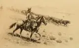 Edward Borein, Point Riders, Etching