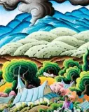 Kim Wiggins, Day Acalde Burned, Oil on canvas