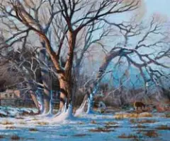 Joseph Orr, Winter Blues, Acrylic
