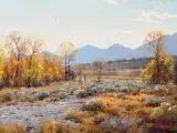 Francois Koch, Nearing the Tetons, Oil on canvas