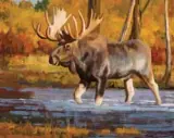 Dave Wade, Autumn Crossing, Oil on board