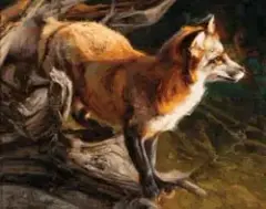 The Sly One by Greg Beecham, Oil on board, sold Apr 2017