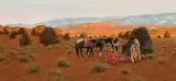 John Jarvis, Evening Chill, Gouache