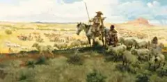 David Powell, The Way of the Comanchero, Oil on board