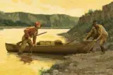 Don Spaulding, Study for Going Ashore for the Night, Oil on board