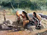 Don Crowley, Blessing of the Shield, Oil on canvas