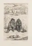 John Sloan, Hombres in the Sun, Etching & Drypoint