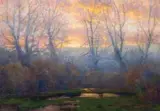 Charles Partridge Adams, Hazy Autumn Sunset (Vicinity Denver Co)
