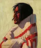 Lon Megargee, Remembering, Oil on board