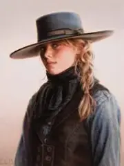 Carrie Ballantyne, Wyoming Blue Eyes, Oil on board