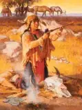 Roy Andersen, Buffalo Offering, Oil on canvas