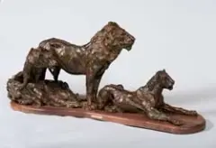 Td Kelsey, Checking the Menu, Bronze, cast number 3/5