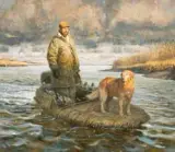 Robert Kennedy Abbett, Dick & Dutch, Oil on board