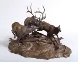 Clark Bronson, Spooked, Bronze, cast number 19/50