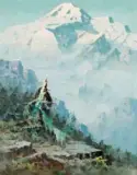 Eustace Paul Ziegler, Mt McKinley, Oil on board