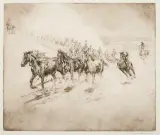 Edward Borein, The Bell Mare, Etching