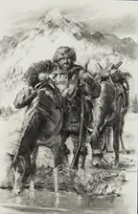 William Ahrendt, Mountain Man, Charcoal