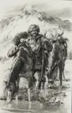 William Ahrendt, Mountain Man, Charcoal
