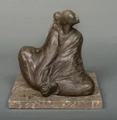 Rc Gorman, Seated Woman, Bronze, cast number AP