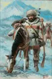 William Ahrendt, Jeremiah Johnson, Oil on canvas mounted on board