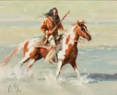 Jim Rey, The Scout’s Return, Oil on canvas