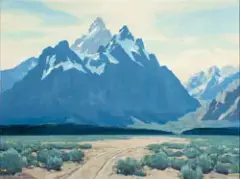 The Cathedral Group by Leland Curtis, Oil on canvas, sold Apr 2018